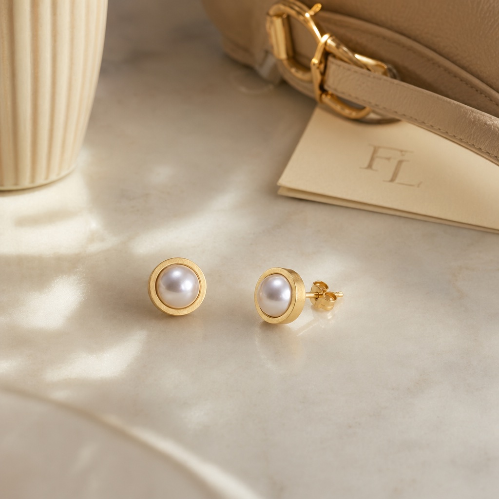 The Half Pearl resting on a soft surface.