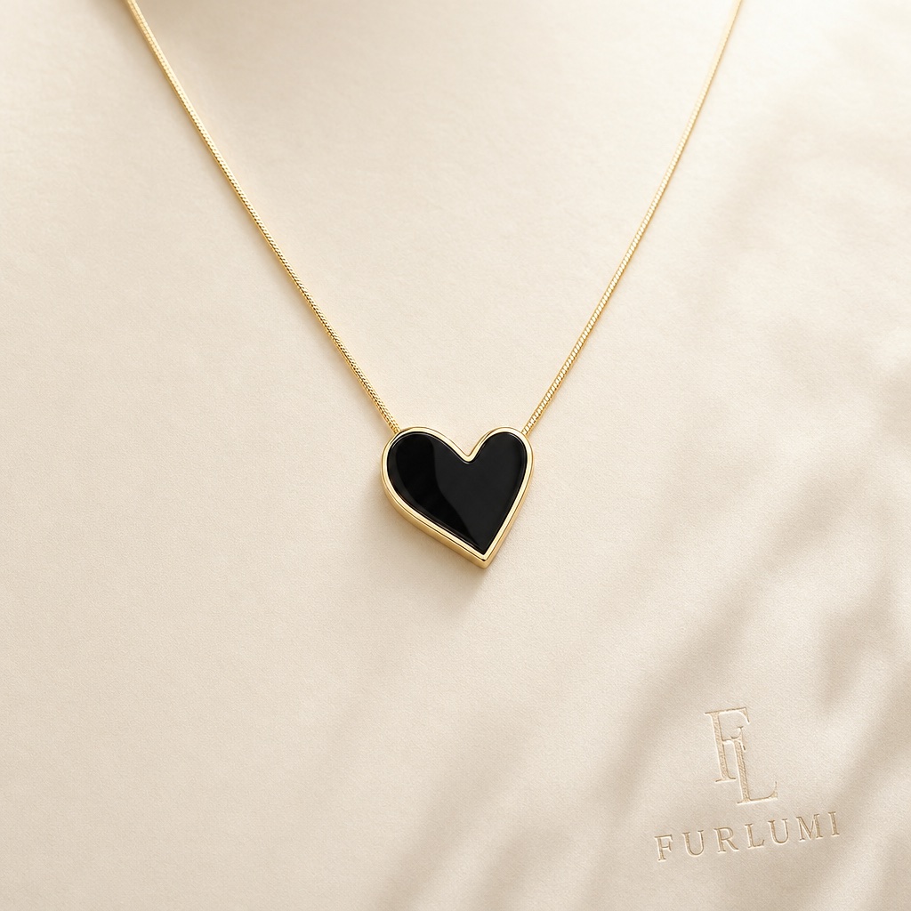 The Heart, on shell necklace.